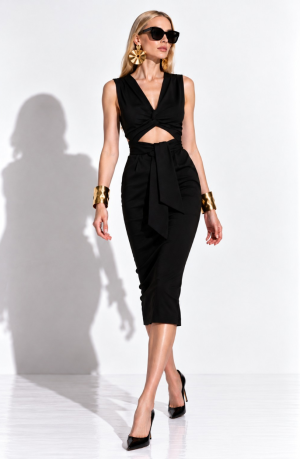 The Black Arrow Midi Dress