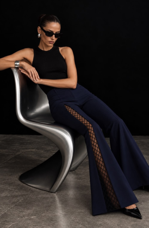 Noctura Lacivert Couture Pantolon