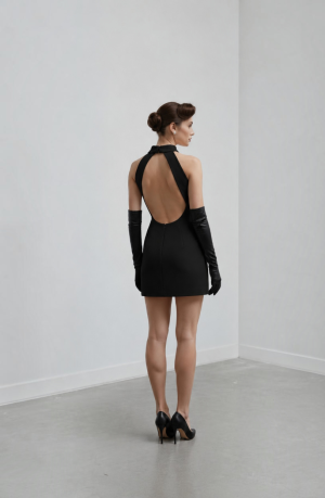 Ivory Backless Dress